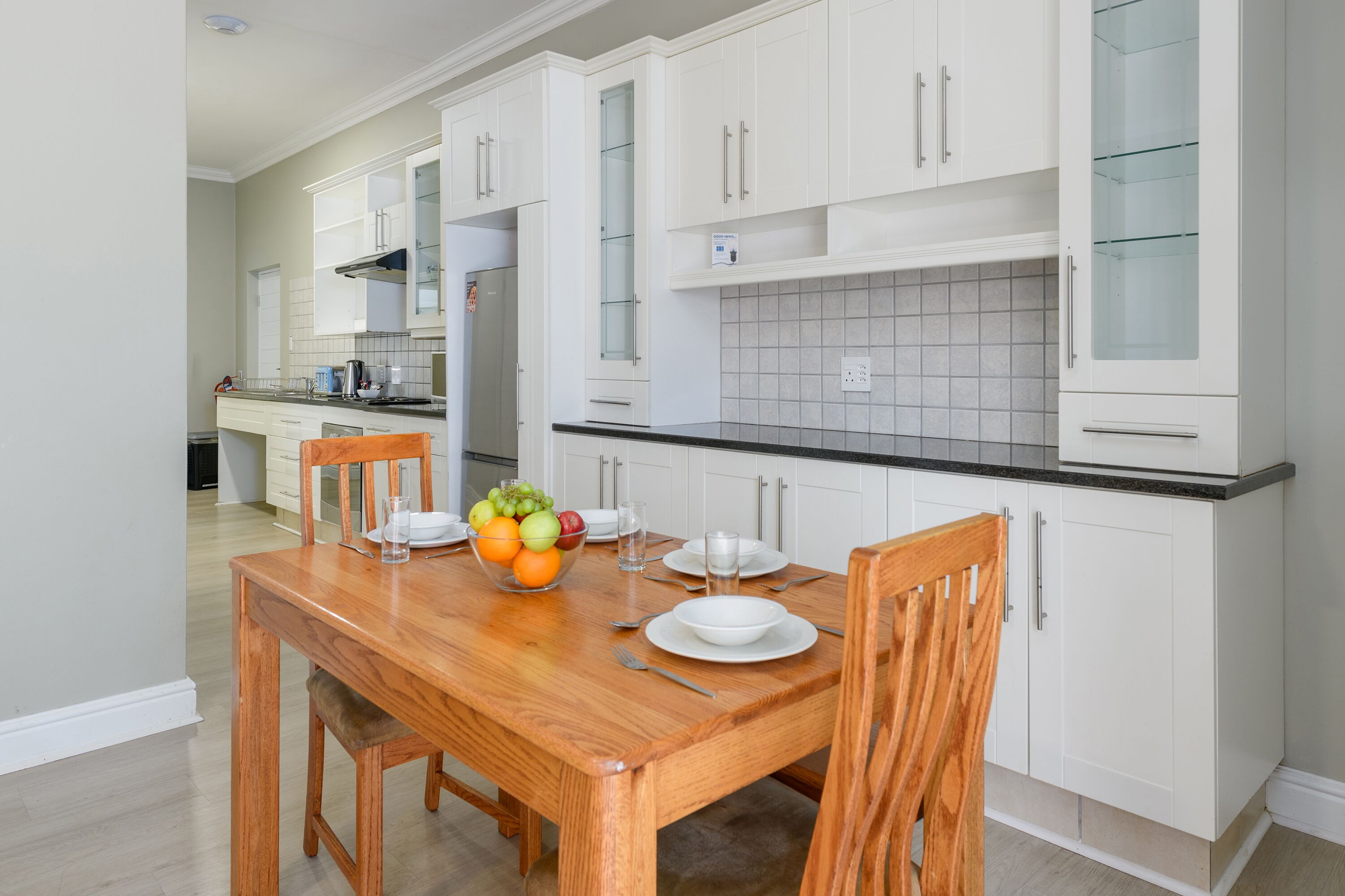 two bedroom apartment with patio | dining room