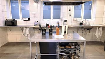 Shared fridge, microwave