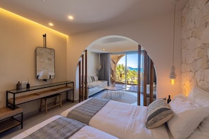 Superior Double or Twin Room, Sea View, Beachfront | In-room safe, iron/ironing board, free WiFi, bed sheets - Eliros Mare Beachfront Poem Hotel (Apokoronas)