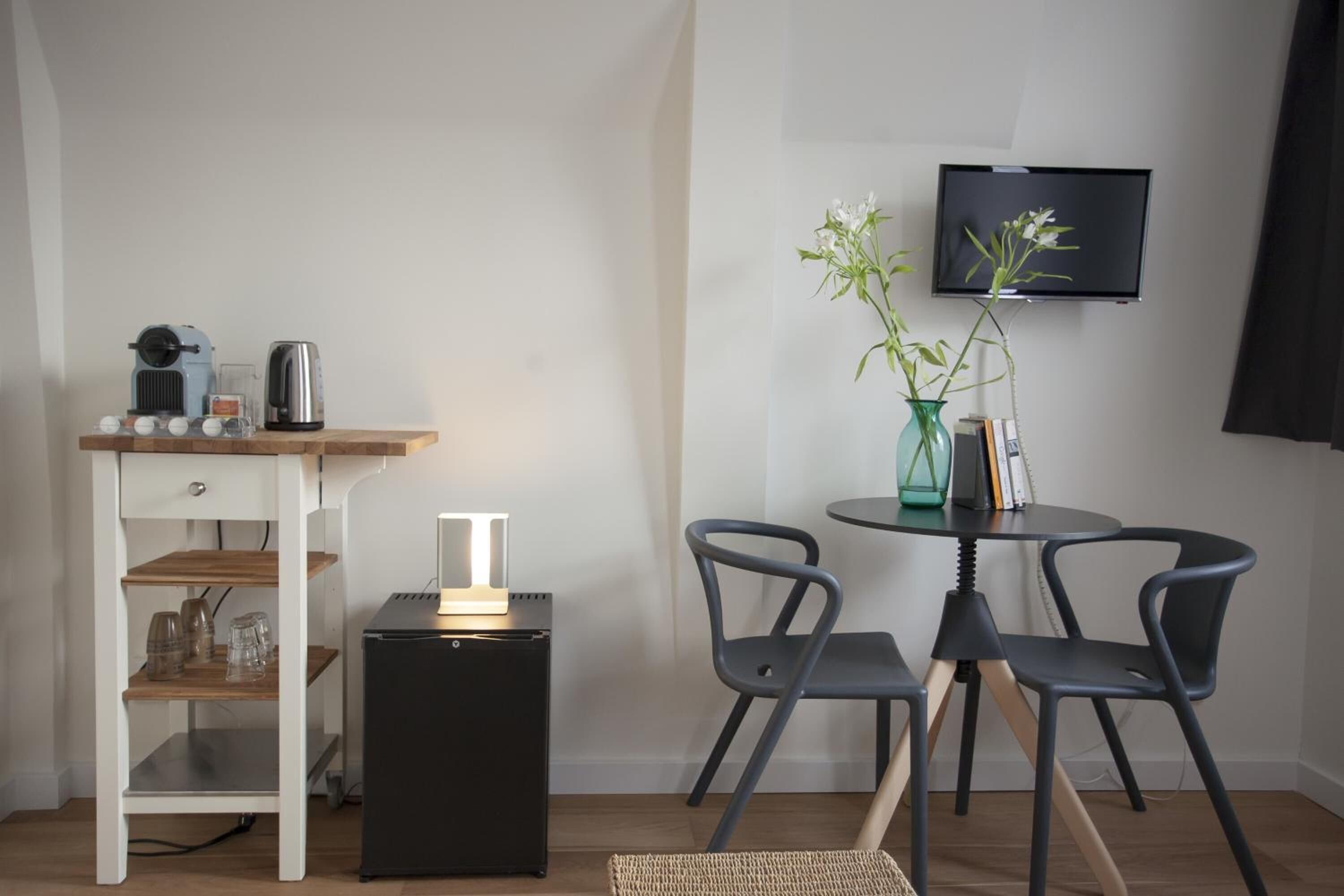 Een flatscreentelevisie