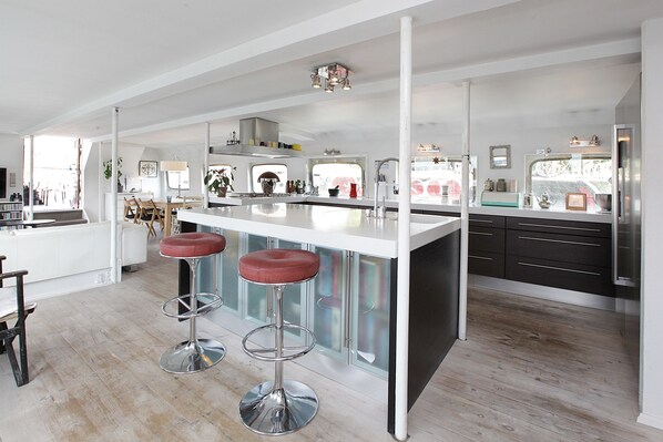 Condo, 4 Bedrooms (Houseboat) | Living area - Copenhagen Houseboat (Copenhagen)