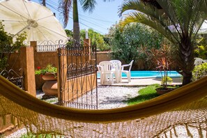 Basic-Apartment, 1 Schlafzimmer | Blick auf den Garten