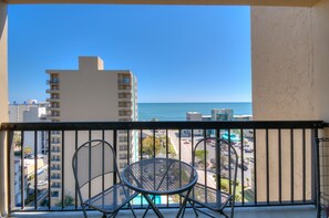 Condo, 1 Bedroom, Balcony, Ocean View | Terrace/patio - The Dunes Towers by Palmetto Vacations (Myrtle Beach)