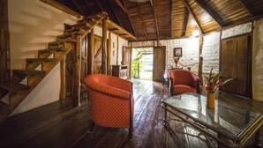 Casa, 2 quartos, vista para o jardim (Casa Doyo) | 1 quarto, roupas de cama de algodão egípcio, roupas de cama premium
