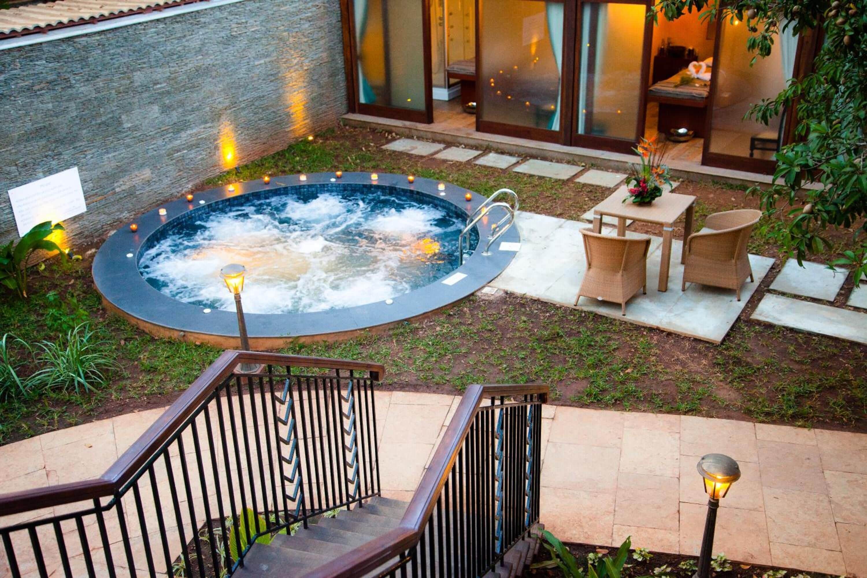 Idromassaggio all'aperto