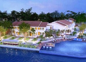 Front of property - evening/night - Acron Waterfront Resort (Baga)