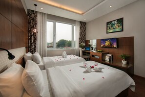 Family Room with City View | View from room - Bonne Nuit Hotel (Hanoi)