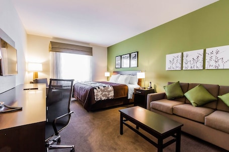 Desk, laptop workspace, blackout curtains, iron/ironing board. Sleep Inn & Suites Odessa near University