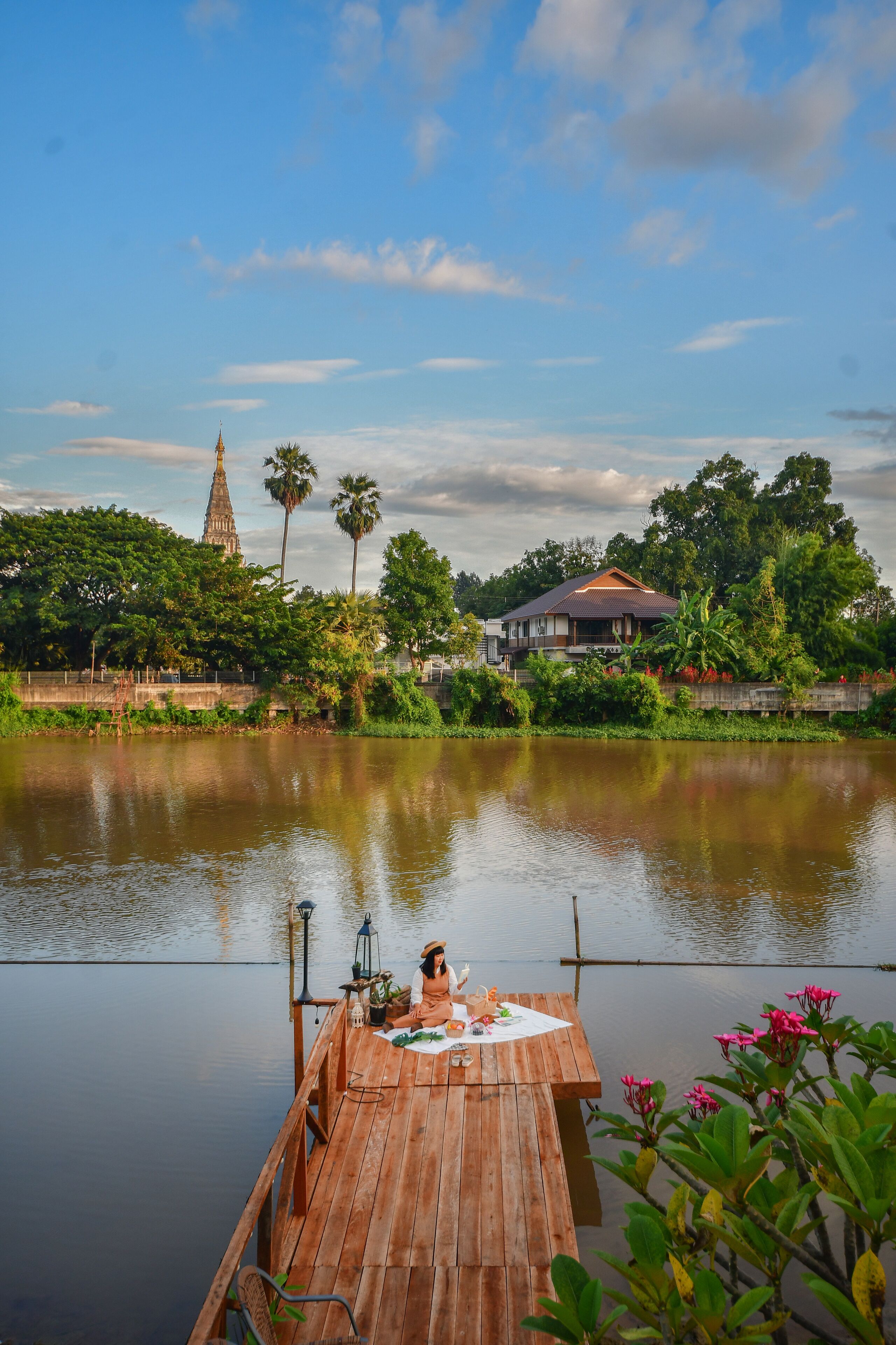 Blick von der Unterkunft