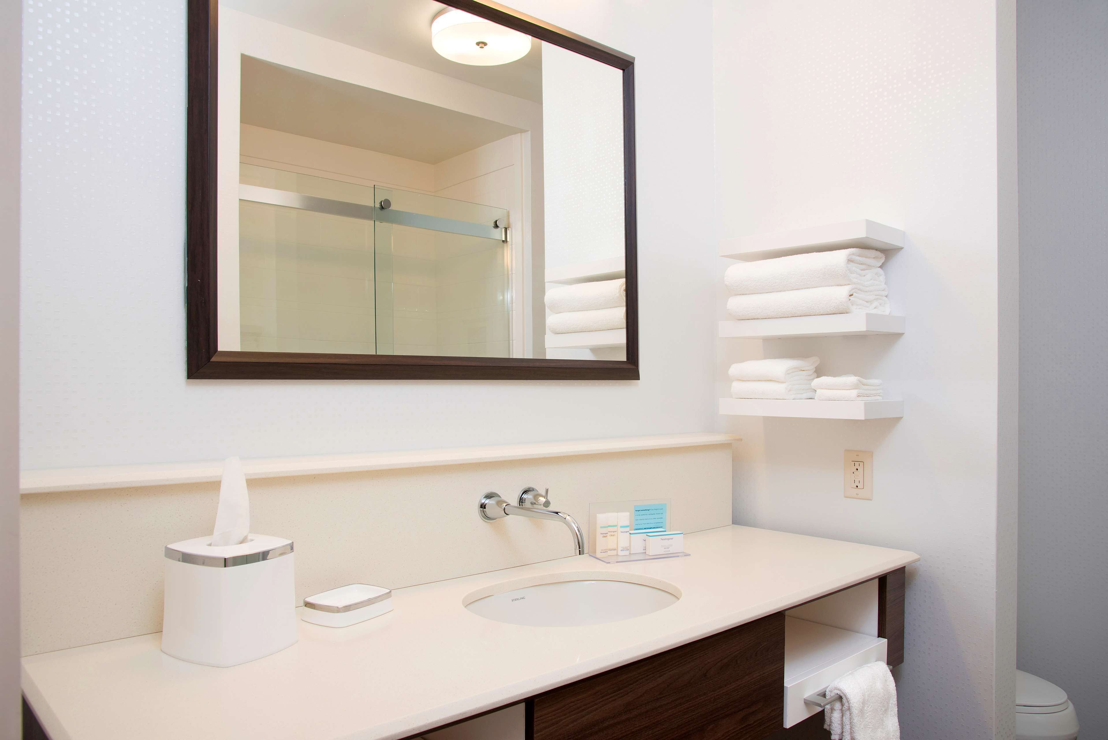 free toiletries, hair dryer, towels