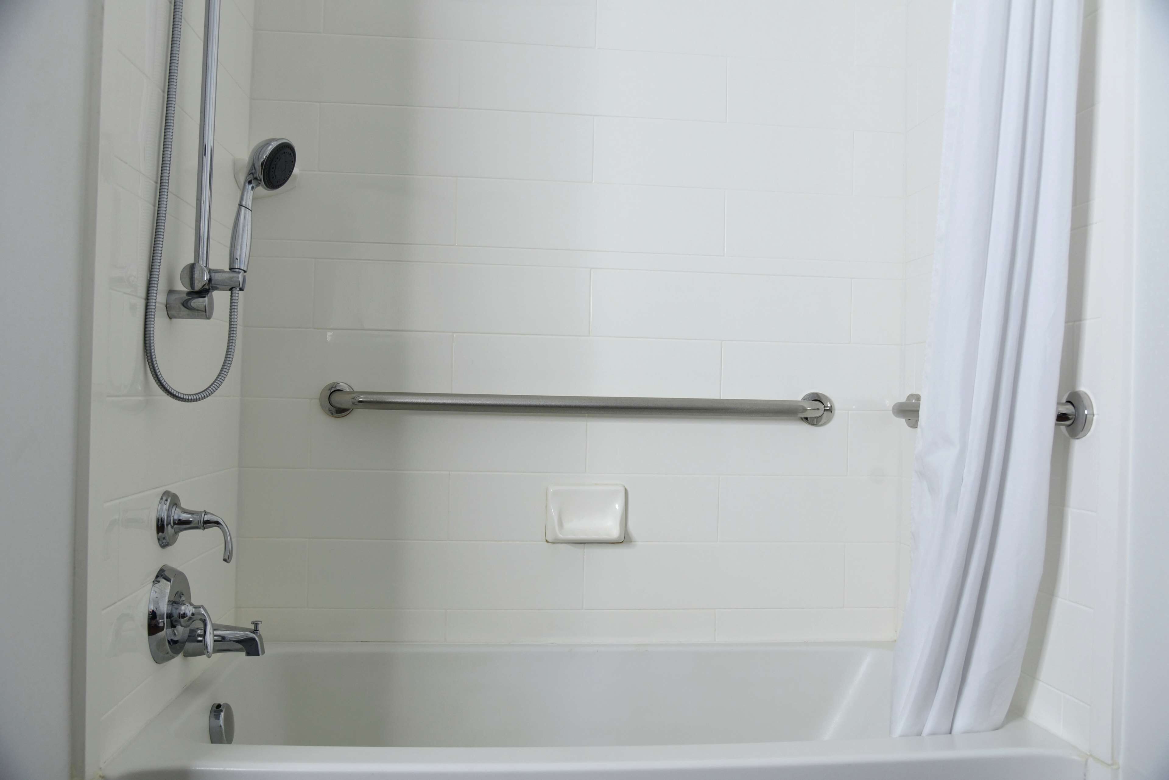 free toiletries, hair dryer, towels