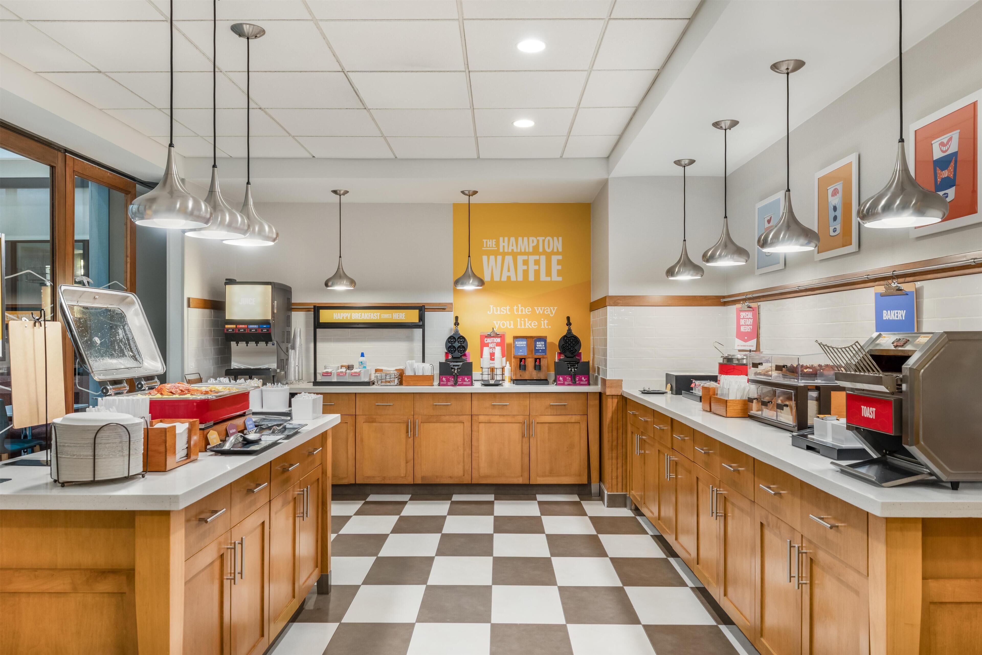 Free daily buffet breakfast