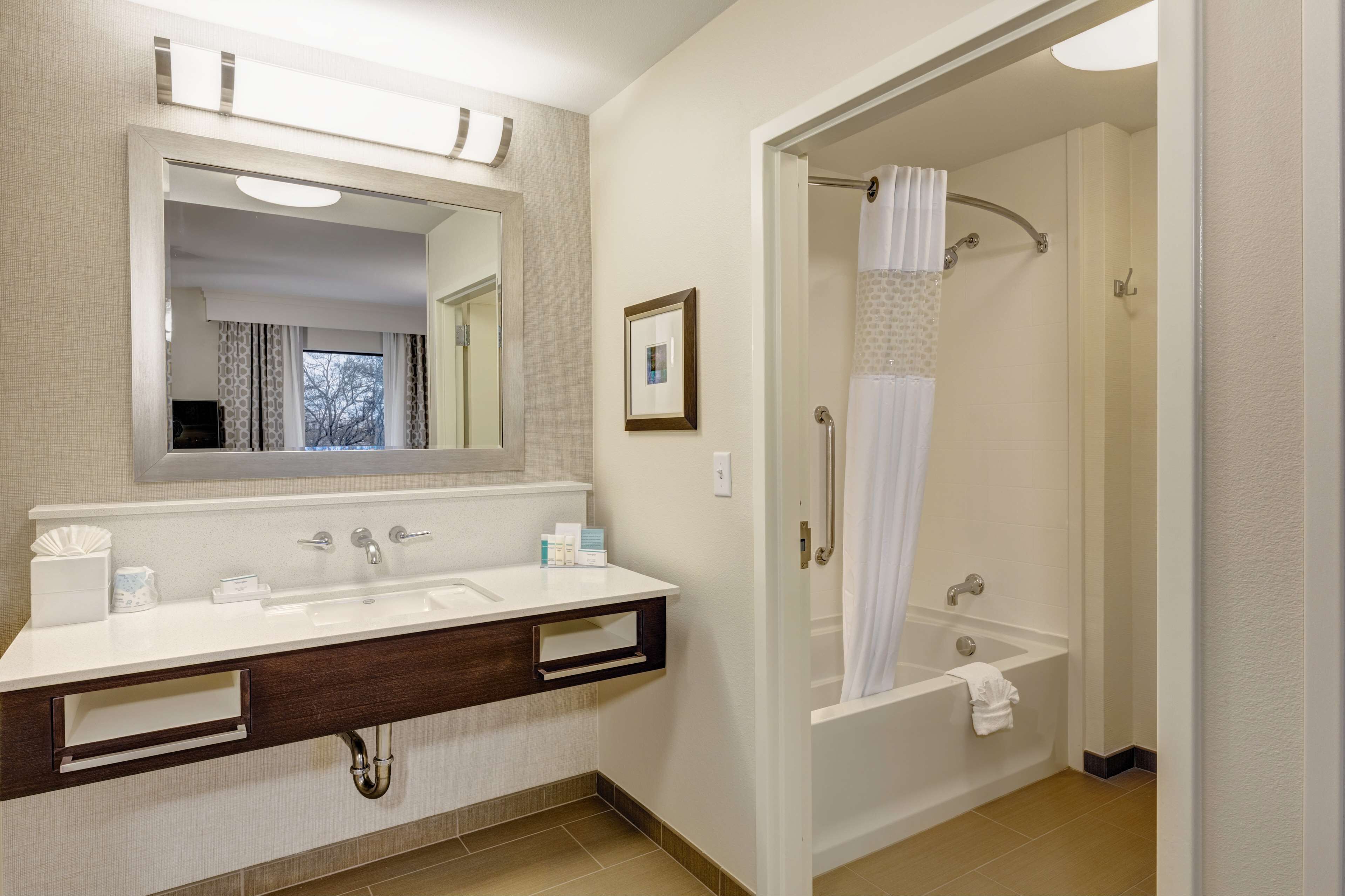 studio, 2 queen beds, kitchenette | bathroom | free toiletries, hair dryer, towels, soap