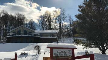 Experience the serene beauty of the surrounding landscape from our charming B&B, nestled in a picturesque valley.