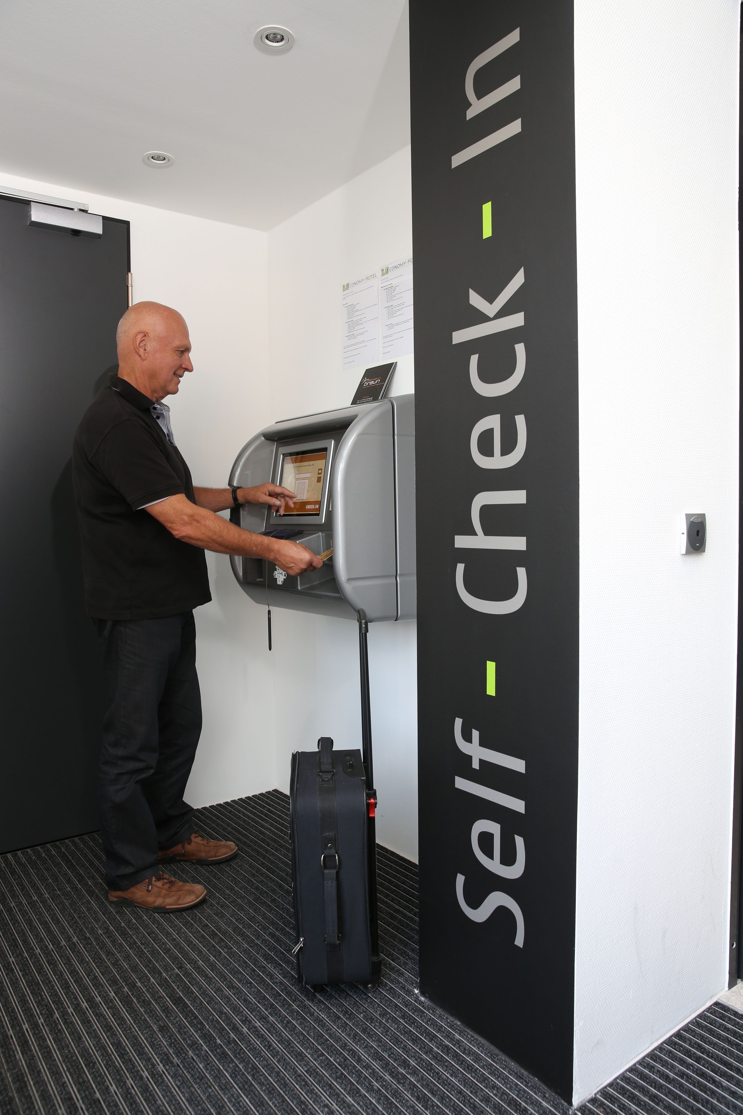 check-in/check-out kiosk