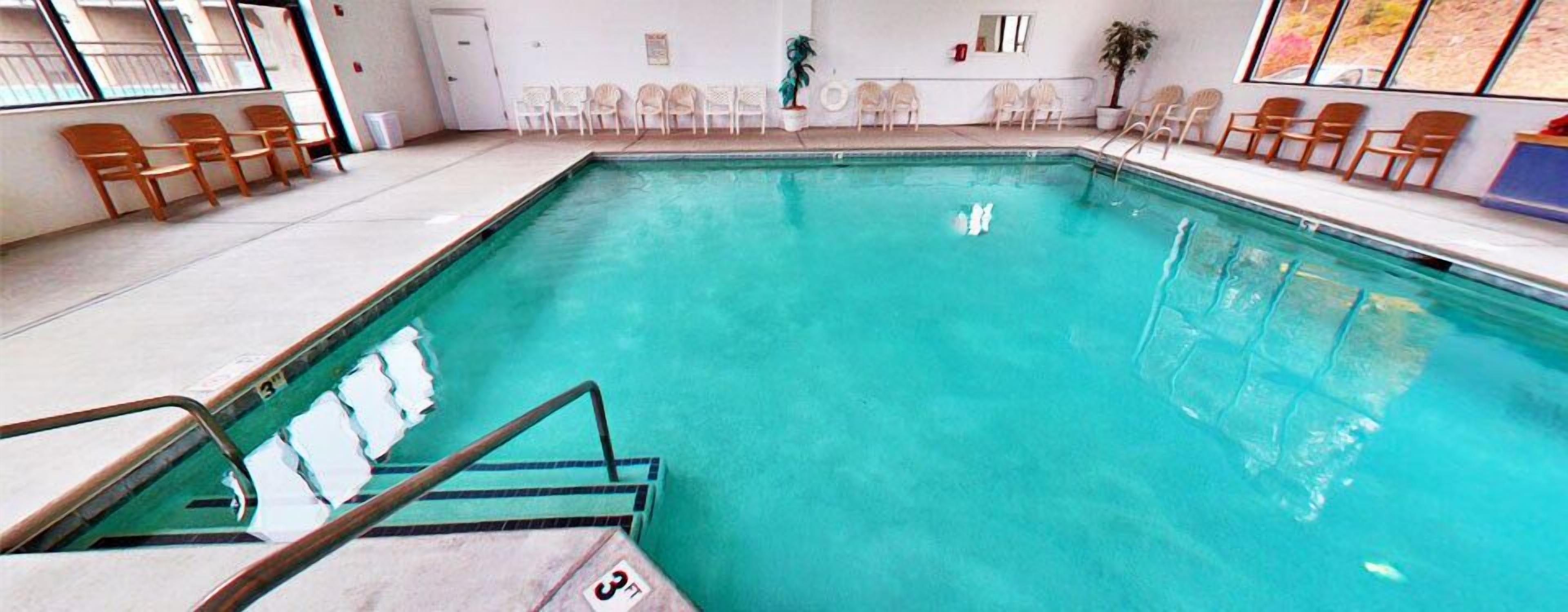 indoor pool, outdoor pool, pool loungers