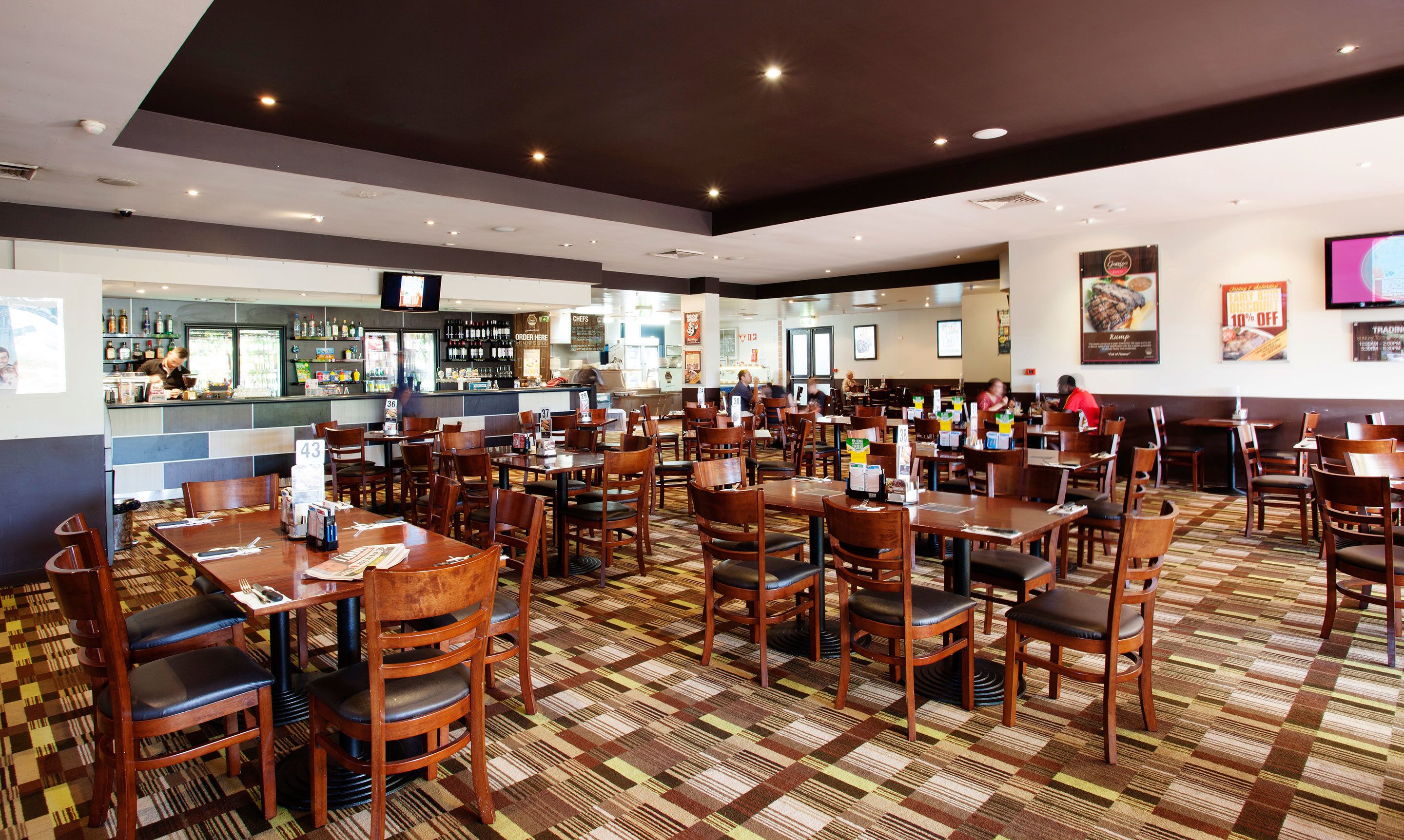 lunch and dinner served, local cuisine