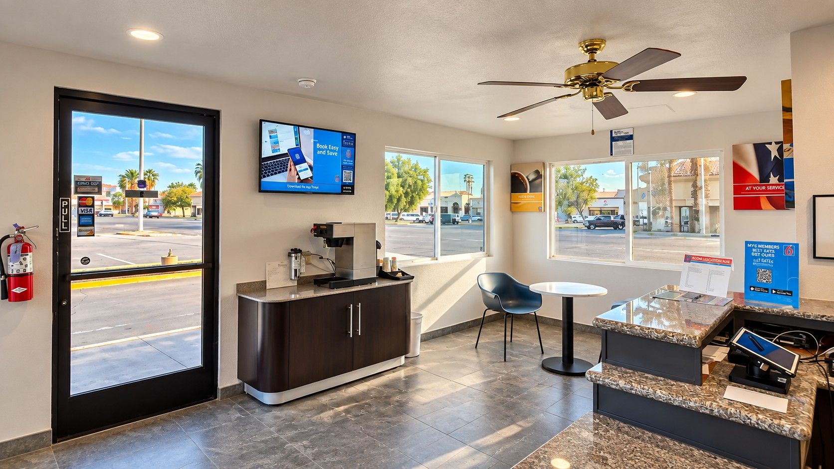 Lobby sitting area