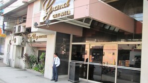 A hotel named "Grand City Hotel" with a large sign above the entrance. - Grand City Hotel (Cagayan de Oro)