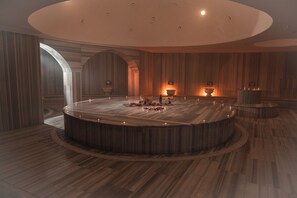 Sauna, Turkish bath/hammam, body treatments, facials - Rox Resort  Hotel - All Inclusive (Kemer)