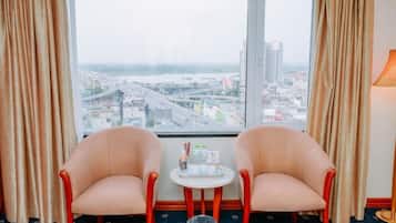 Minibar, in-room safe, desk, blackout curtains
