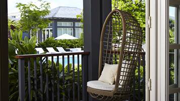 Junior Suite, 1 King Bed, Terrace, Pool View | View from room