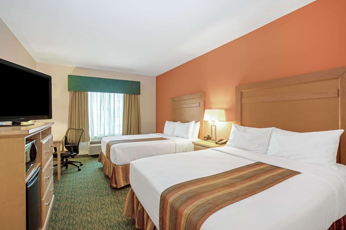 Room, 2 Queen Beds, Non Smoking | Premium bedding, desk, laptop workspace, blackout drapes