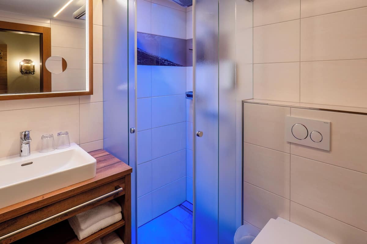 double room, balcony | bathroom | shower, hair dryer, towels