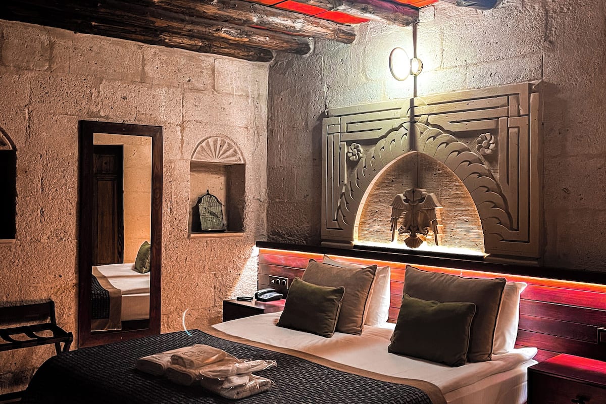 Junior Cave Suite with Turkish Bath | Bettwäsche aus ägyptischer Baumwolle, hochwertige Bettwaren