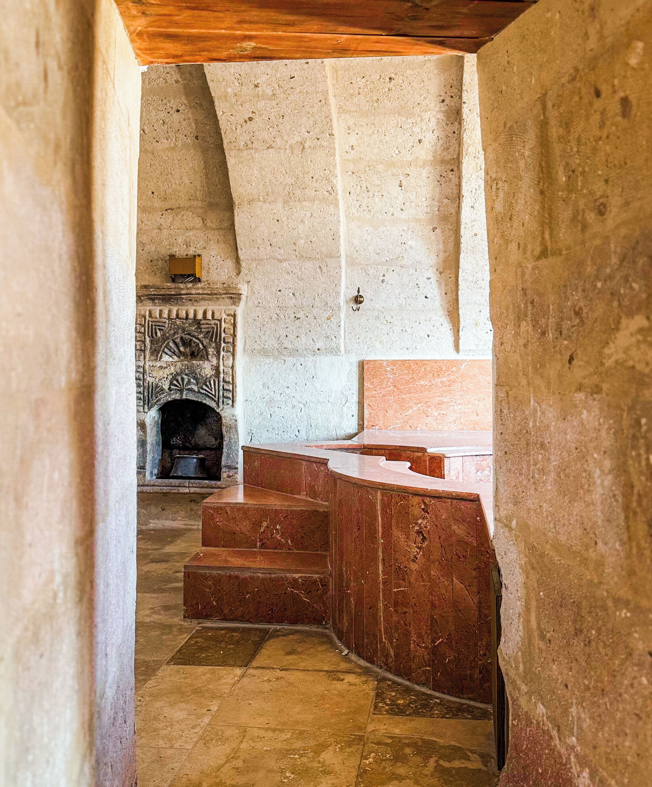 stone suite with jacuzzi | bathroom | free toiletries, hair dryer, slippers, towels