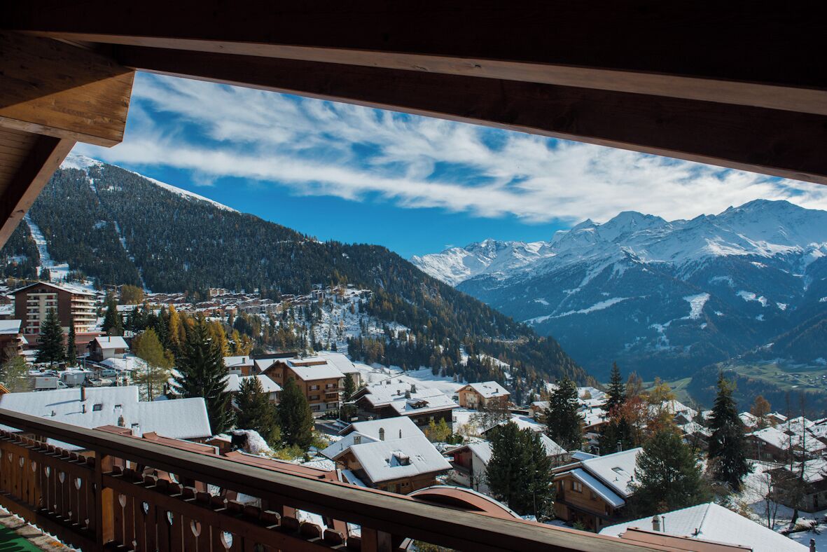 Blick von der Unterkunft