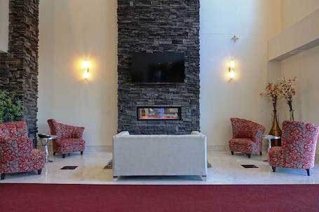 Lobby sitting area. Ramada by Wyndham Moose Jaw
