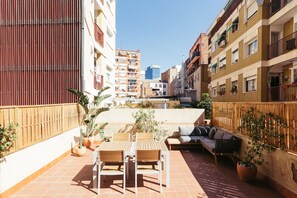 Superior Apartment, 2 Bedrooms, Terrace | Terrace/patio - Casa Felipa Plaza España (Barcelona)