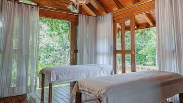 Rawatan badan, aromaterapi, urut tuaman batu, urutan tisu mendalam