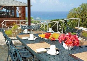Breakfast, lunch, dinner served; international cuisine, pool views  - Spring Hotel Bequia (Bequia Island)