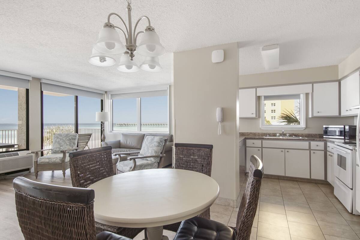 family suite, 1 bedroom, balcony, beach view | 1 bedroom, laptop workspace, iron/ironing board, cots/infant beds
