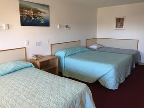 Desk, rollaway beds, free WiFi, wheelchair access