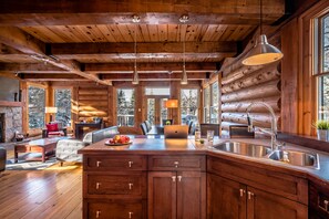 Chalet, 4 Bedrooms | Private kitchen | Full-size fridge, microwave, stovetop, dishwasher - RCNT Chalets (Lac-Superieur)