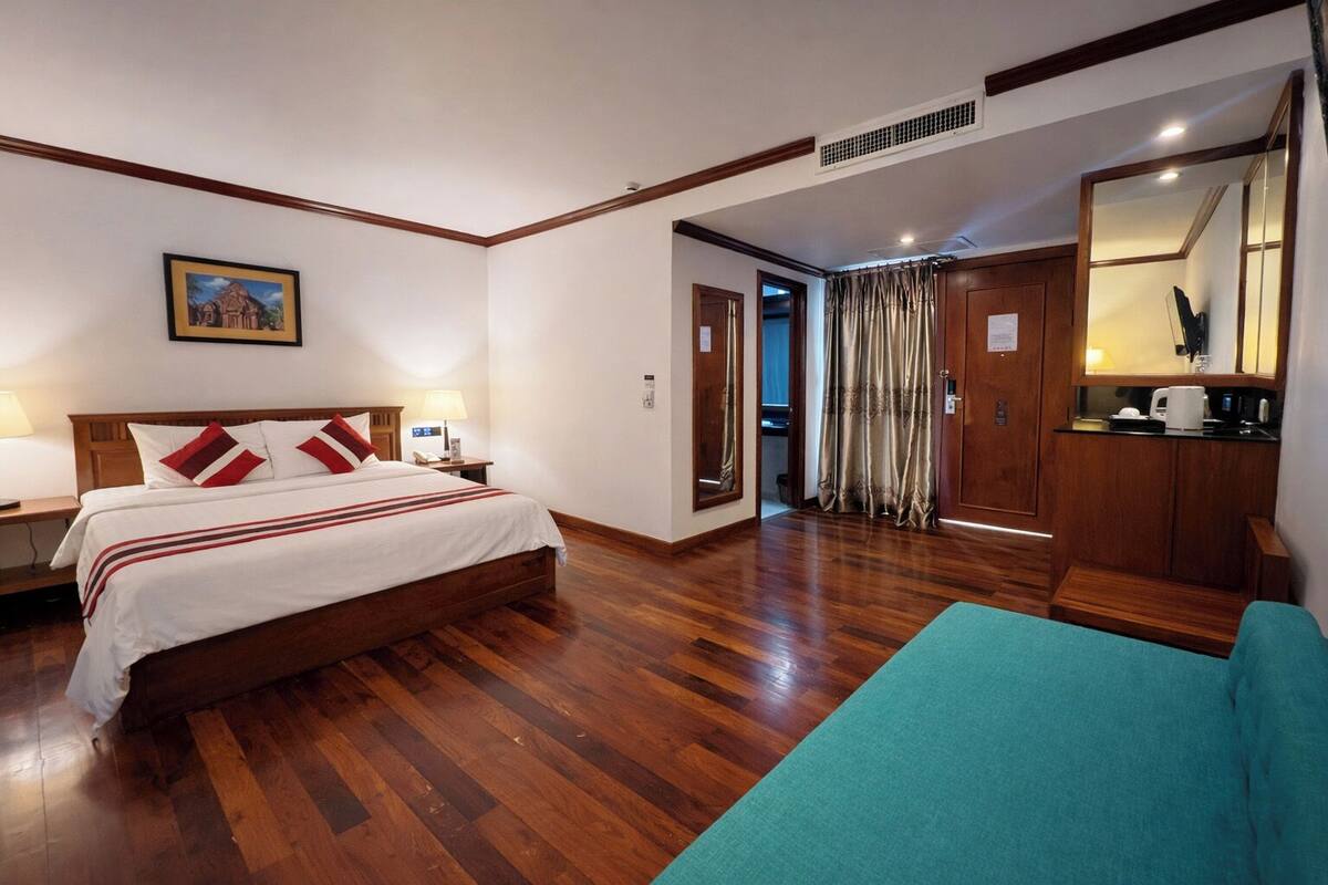 Studio Double | 1 phòng ngủ, chăn bông, minibar, két bảo mật tại phòng 