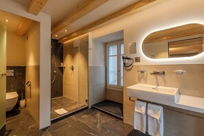 Premium Double Room | Bathroom | Shower, hair dryer