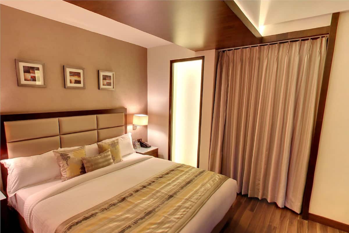 4 slaapkamers, lakens van Egyptisch katoen, luxe beddengoed, een minibar