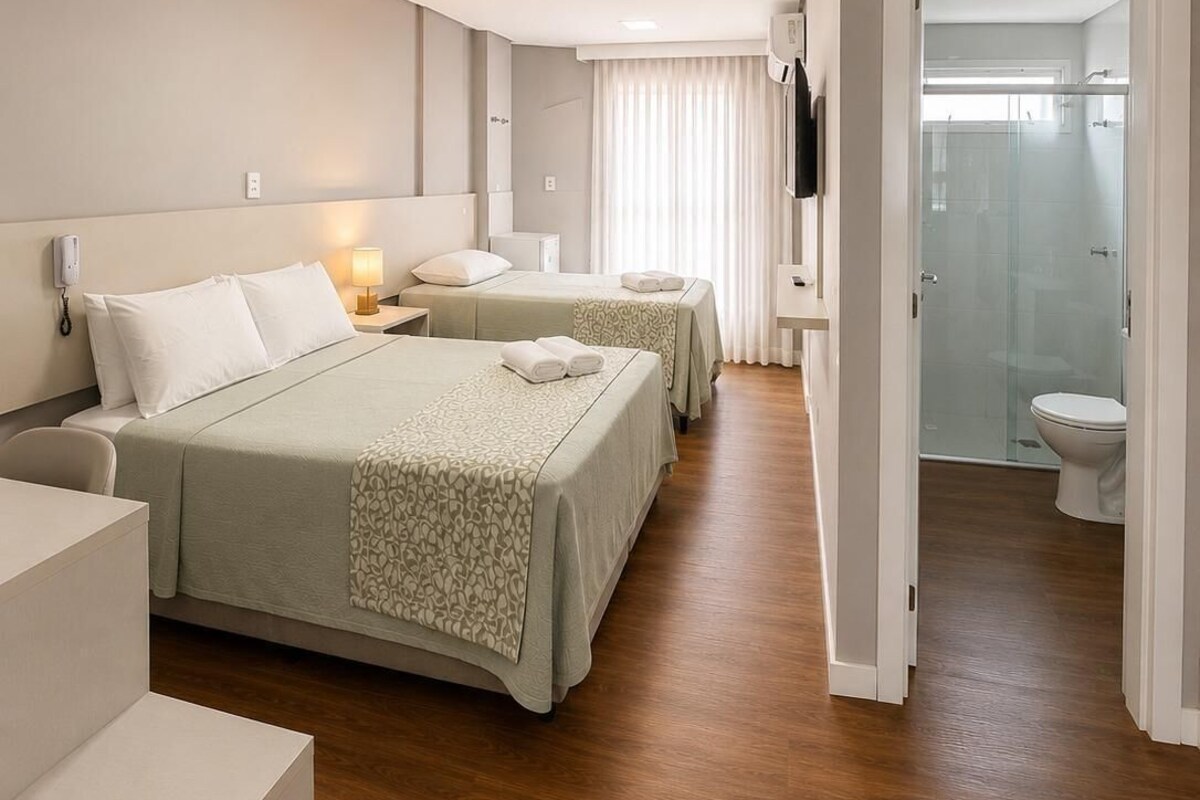 Biancheria da letto di alta qualità, materassi Select Comfort, minibar