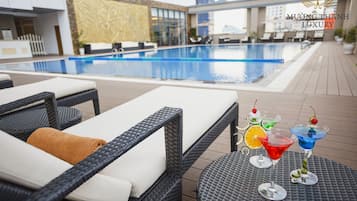 Outdoor banquet area