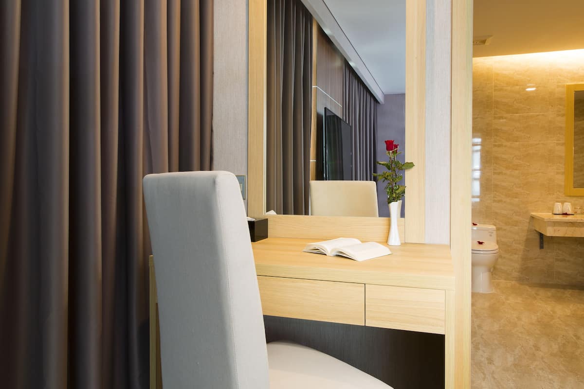 1 chambre, draps en coton égyptien, couette en duvet d'oie, minibar