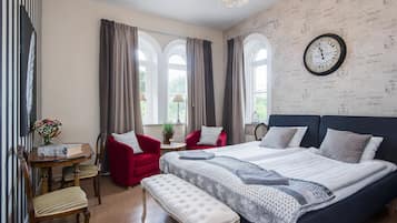 Fyrbäddsrum - delat badrum (bed linen and towel included) | Egyptiska bomullslakan och sängtillbehör av högsta kvalitet