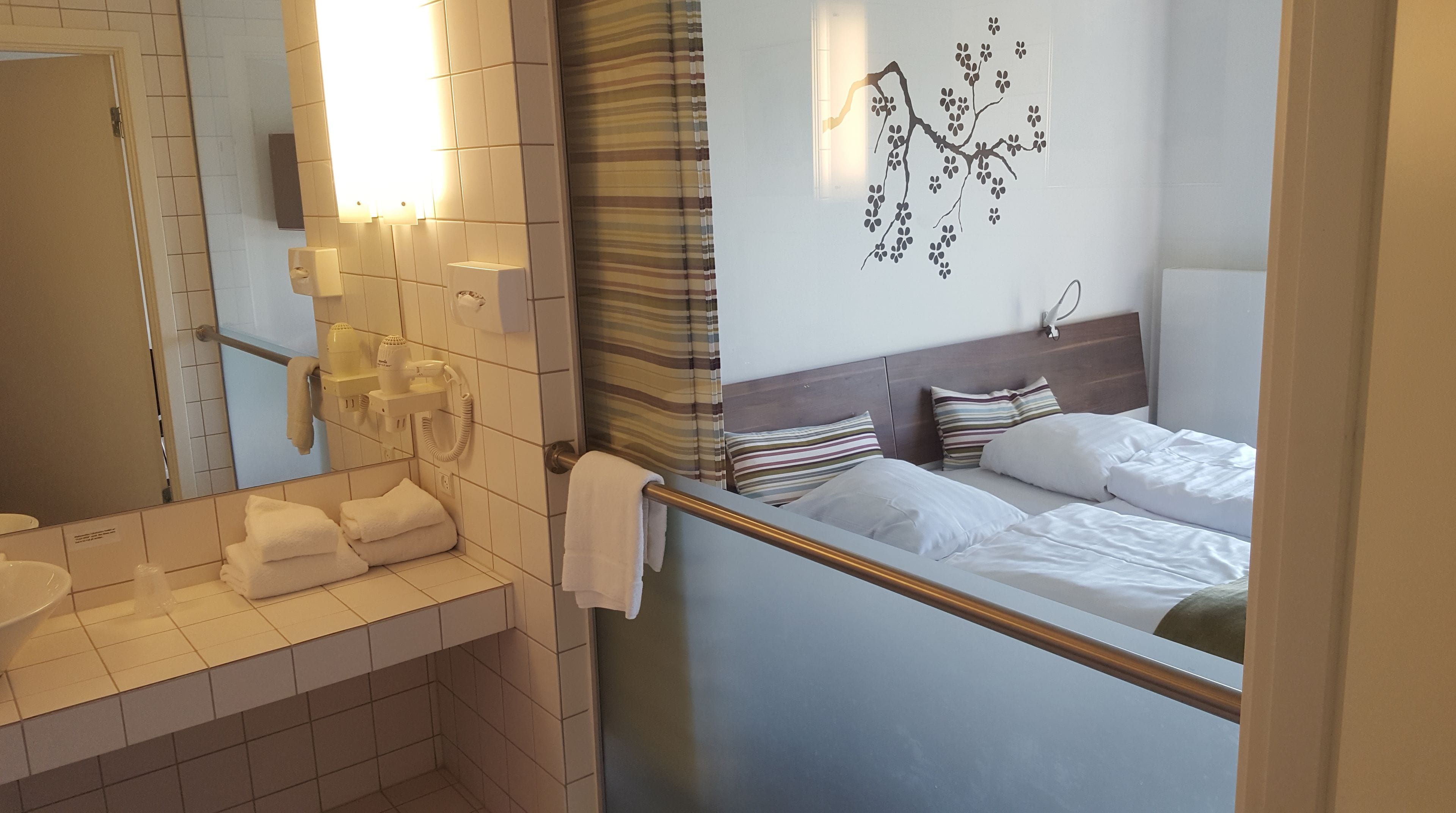 triple room | bathroom | hair dryer, towels
