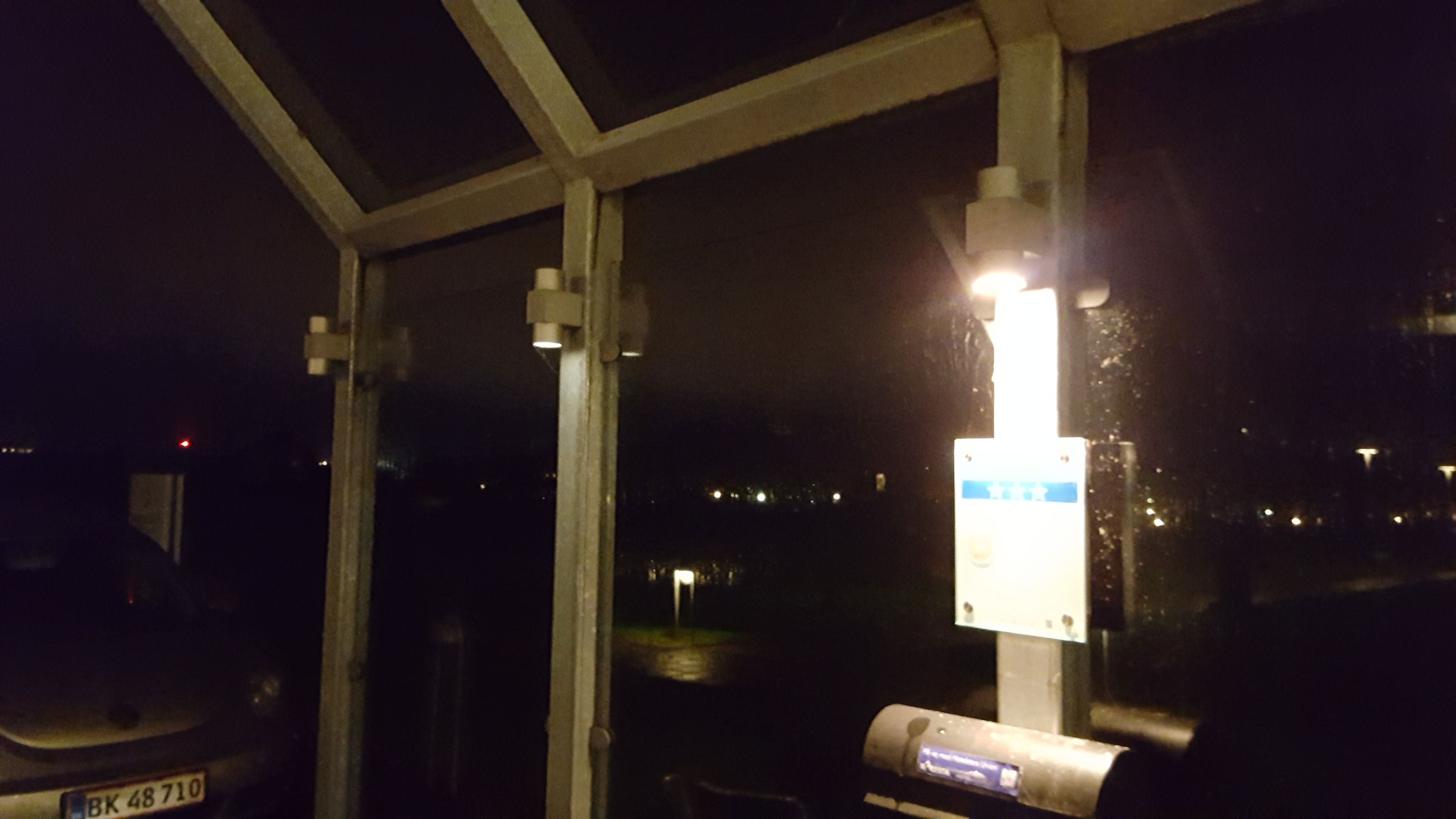 front of property – evening/night