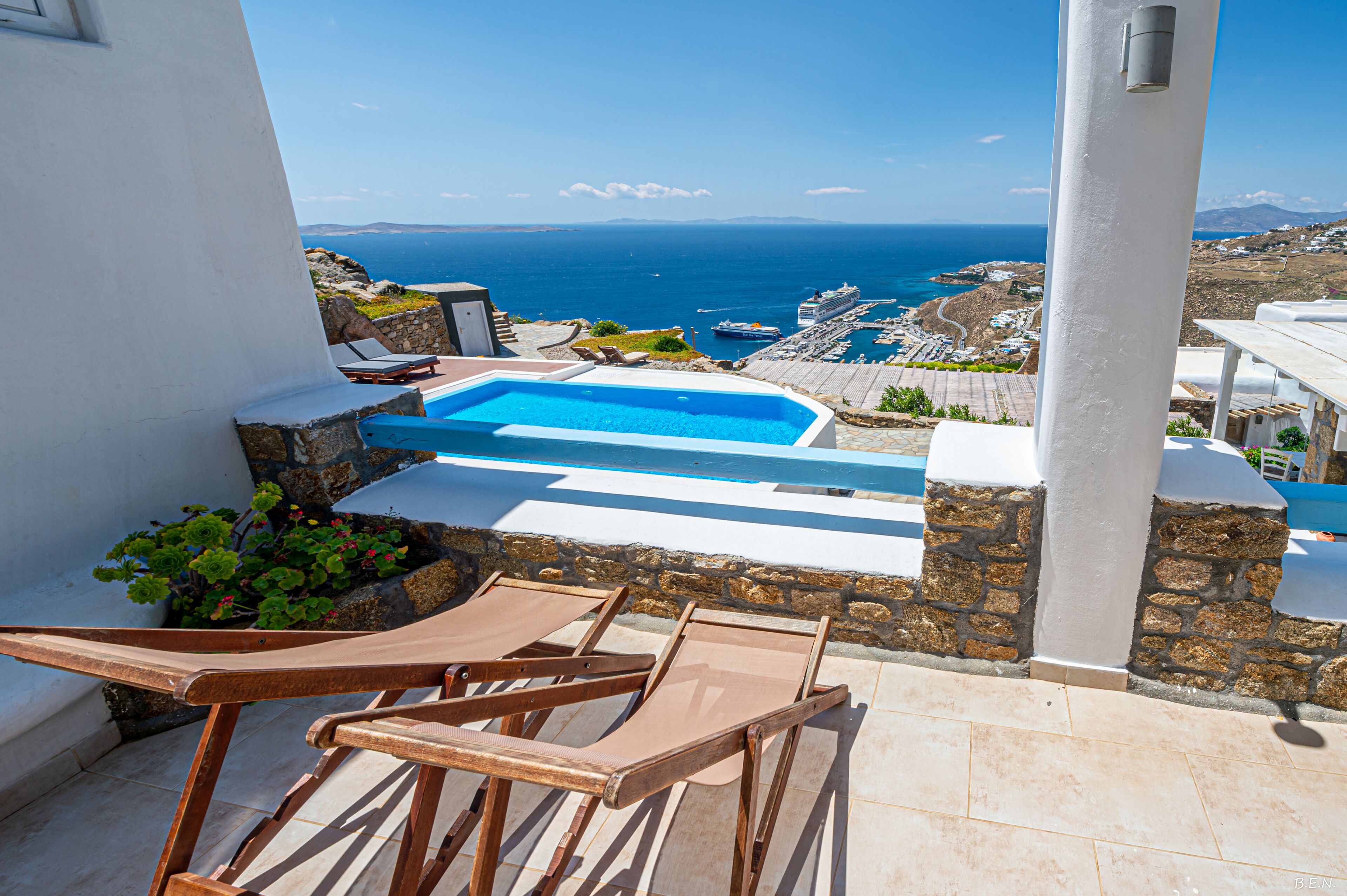 行政別墅, 2 間臥室, 私人泳池, 海濱 | 城景