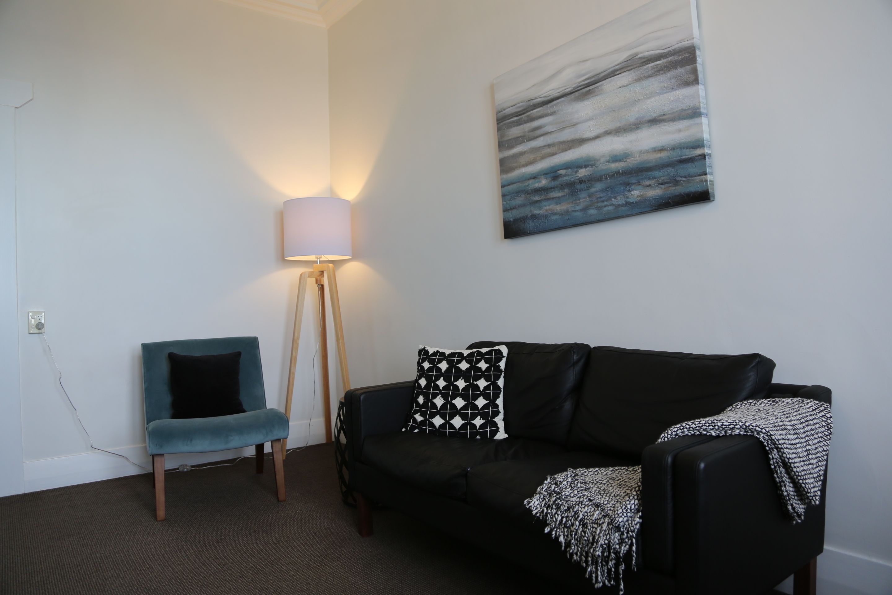 apartment, 1 bedroom, sea view | living area | flat-screen tv