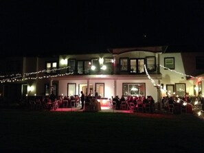 Outdoor wedding area